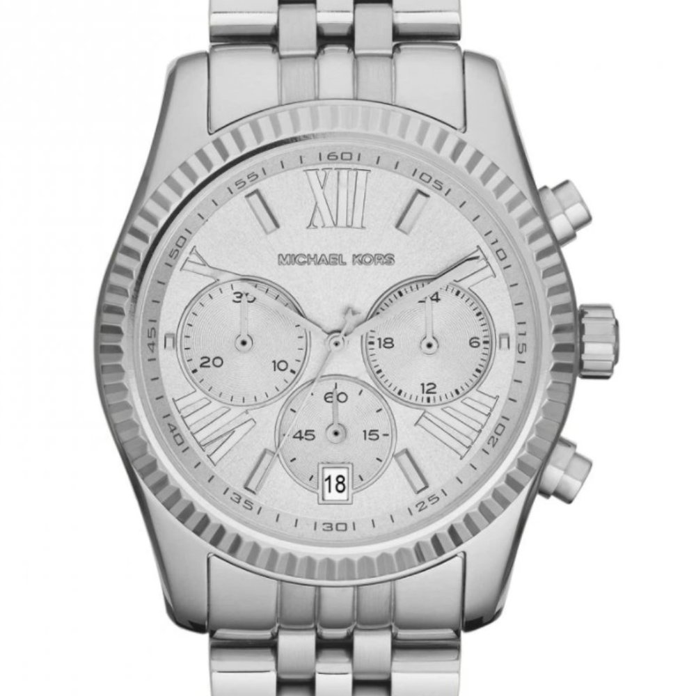 Michael Kors Women's Silver-Tone Lexington Watch